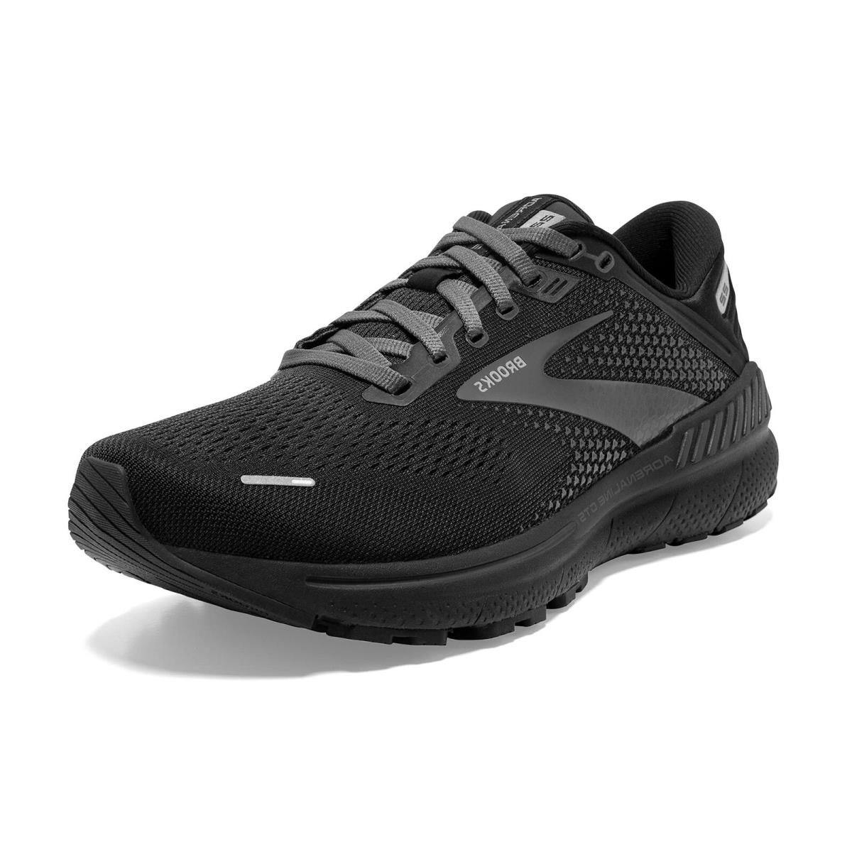 Brooks Women`s Adrenaline Gts 22 Supportive Running Shoe - Black/black/ebony - 1 - Black/Black/Ebony