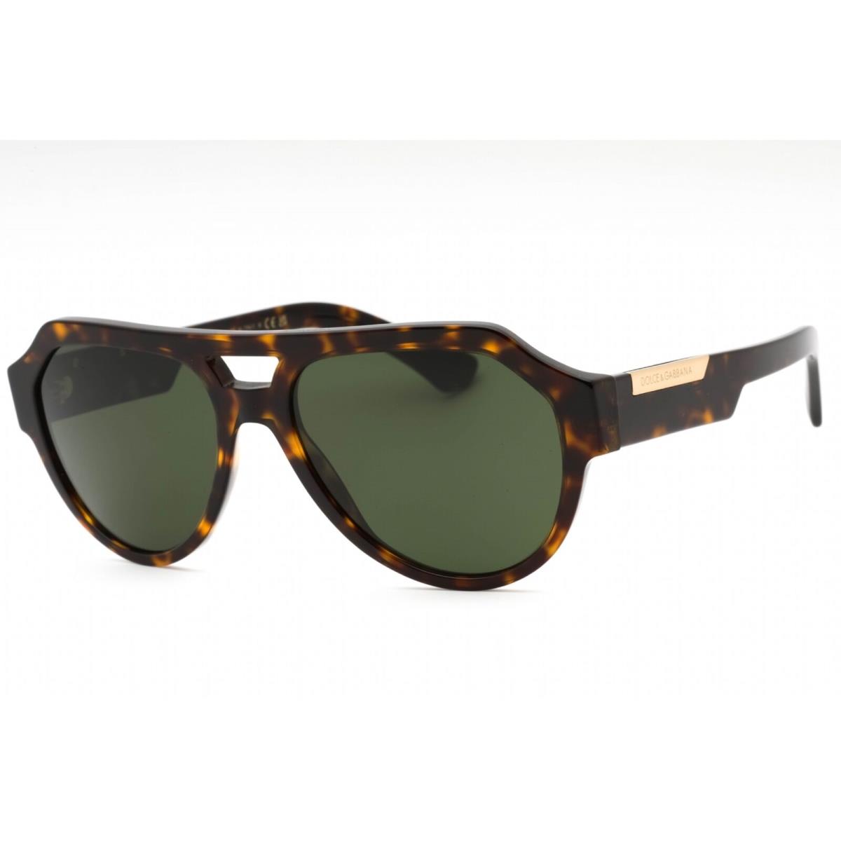 Dolce Gabbana Men`s Sunglasses Dark Tortoise Plastic Aviator 0DG4466 502/71