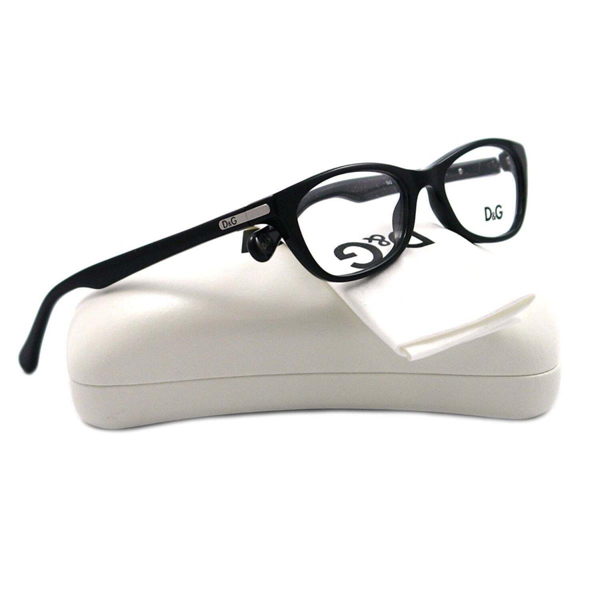 Dolce Gabbana D G Eyeglasses DD 1218 Black 501 51x17x135mm