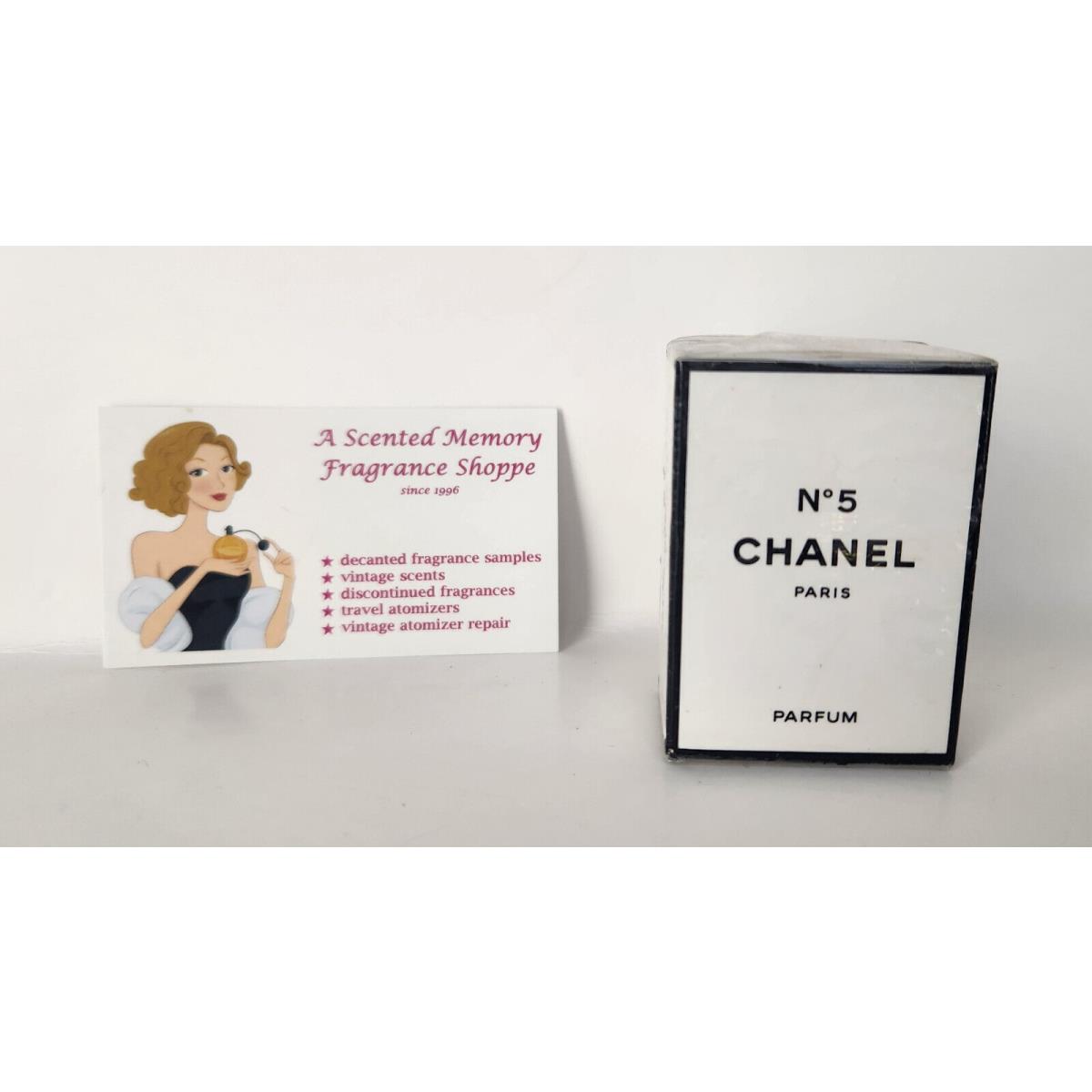 Vintage Chanel No. 5 Pure Parfum Mini 7 ml 1/4 fl oz Box