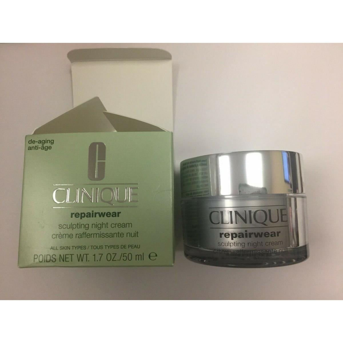 Clinique Repairwear Sculpting Night Cream 0.5 oz/15 ml Lot Creme Discontinue