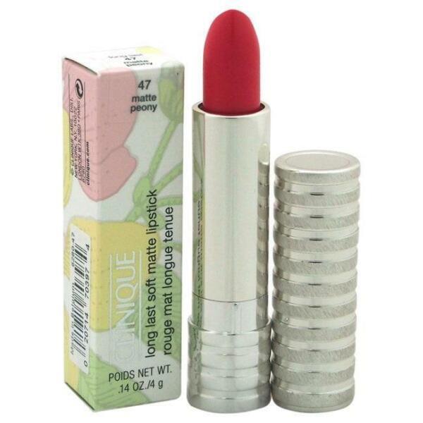 Clinique Long Last Soft Matte Lipstick-pick Shade- Full Size matte peony-47