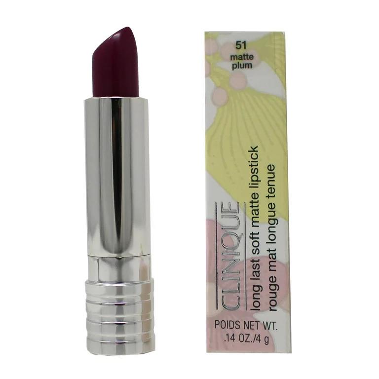 Clinique Long Last Soft Matte Lipstick-pick Shade- Full Size matte plum-51