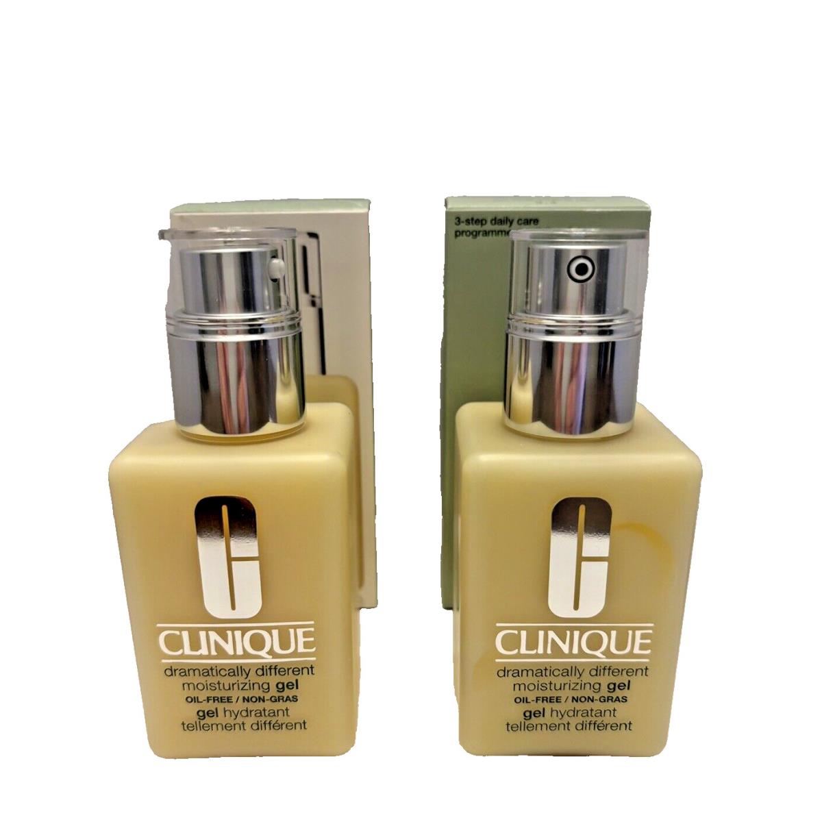 2 Clinique Dramatically Different Moisturizing Gel with Pump 4.2oz 125ml