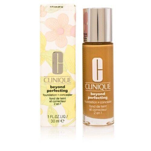 CS Clinique/beyond Perfecting Foundation+concealer 5.75 Cork Vf-g 1.0 Oz