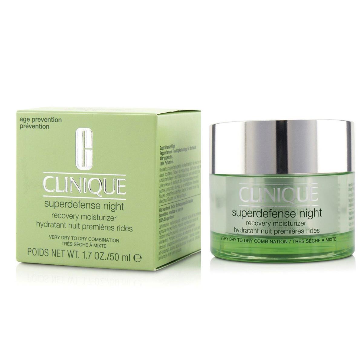 Clinique Superdefense Night Recovery Moisturizer - Very Dry to Dry