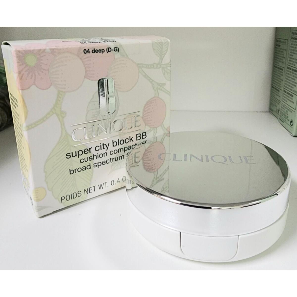 Clinique Super City Block BB Cushion Compact Broad Spectrum Spf 50 Deep 0.4OZ