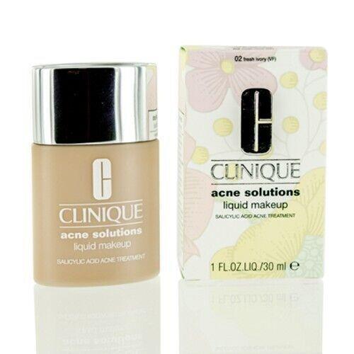 CS Clinique/acne Solutions Liquid Makeup Cn 28 Fresh Ivory 1.0 Oz