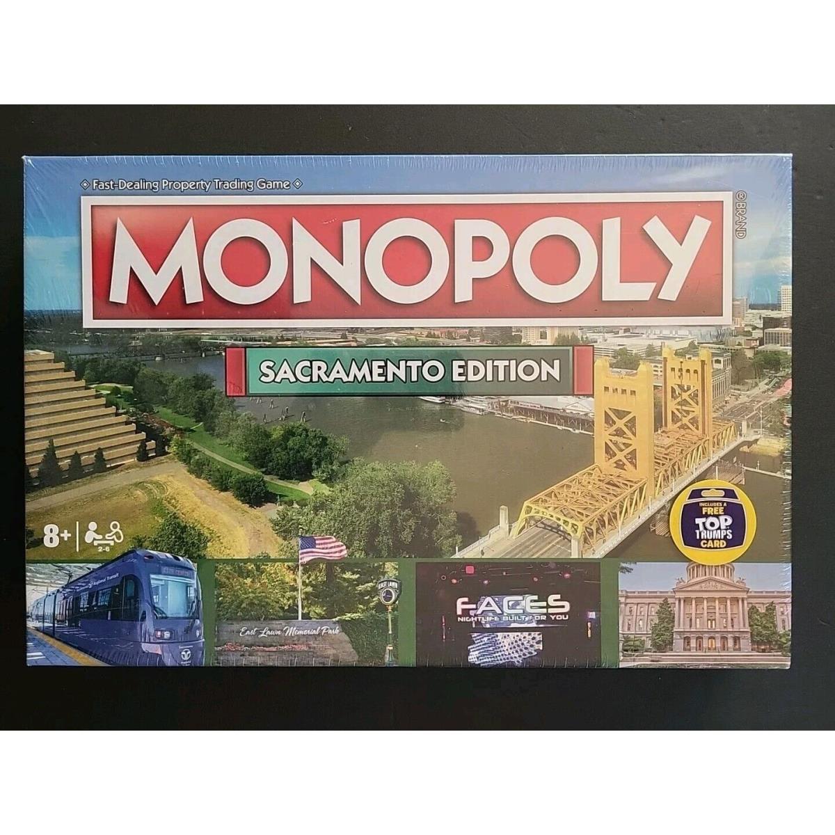 Monopoly Sacramento Edition: 2-6 Players Family Board Games For Kids Adults