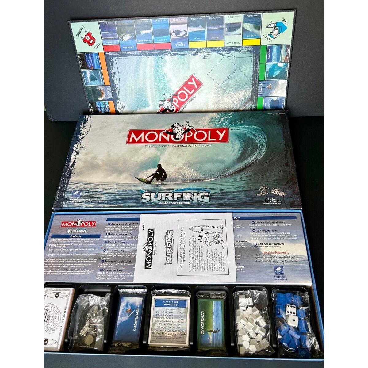 Fs: Never Played Monopoly Surfing Collector s Edition 2008 Surfrider Foundation