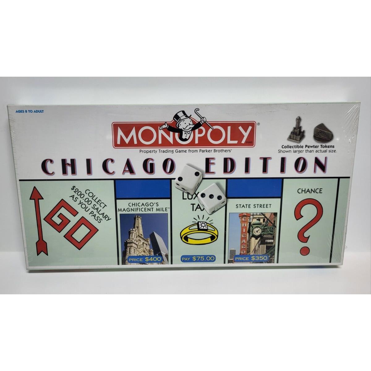 2000 Monopoly Chicago Edition Board Game By Hasbro Vintage