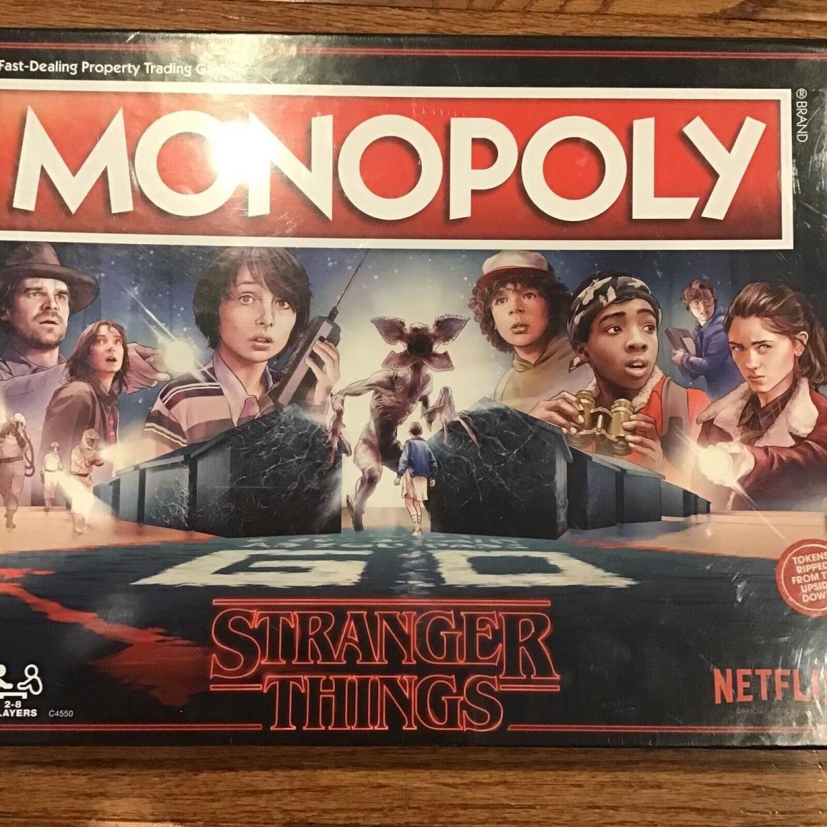 Netflix Stranger Things Monopoly Board Game 2022 C4550 Rare - Hasboro Gaming