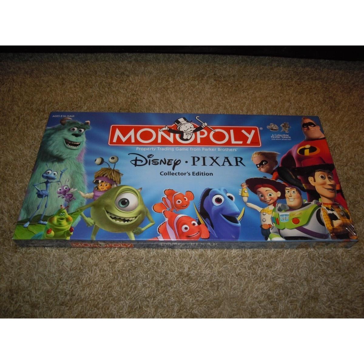 Vintage Monopoly Disney Pixar Edition Board Game 2005 Hasbro