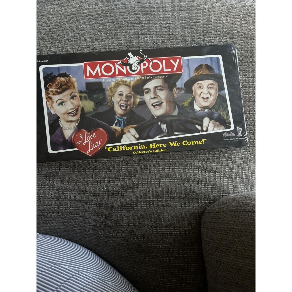 Monopoly I Love Lucy California Here We Come Collector s Edition