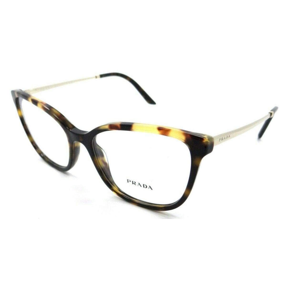 Prada Eyeglasses Frames PR 07WV 06N-1O1 54-17-140 Dark Havana / Medium Havana