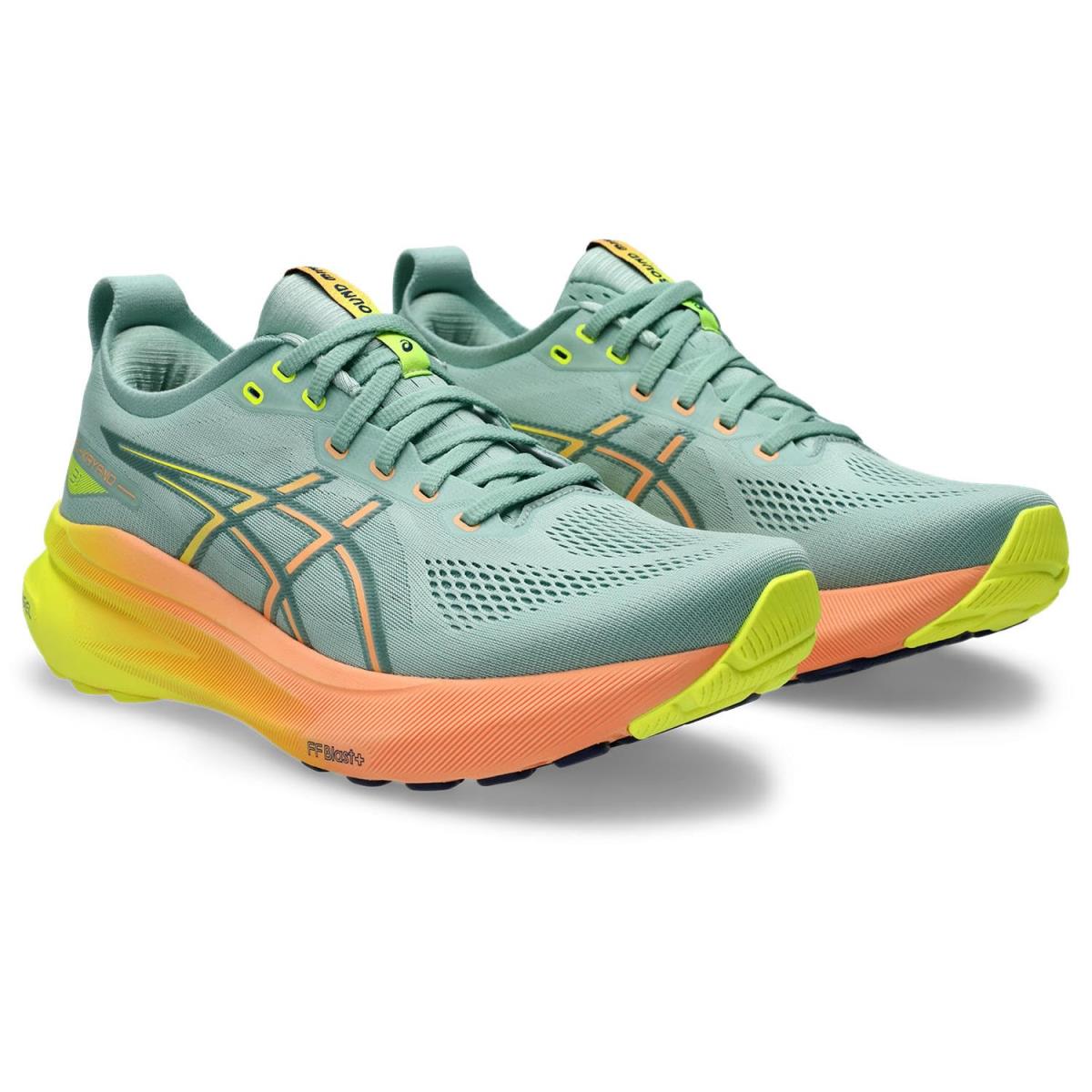 Man`s Sneakers Athletic Shoes Asics Gel-kayano 31 Paris - Light Celadon/Safety Yellow