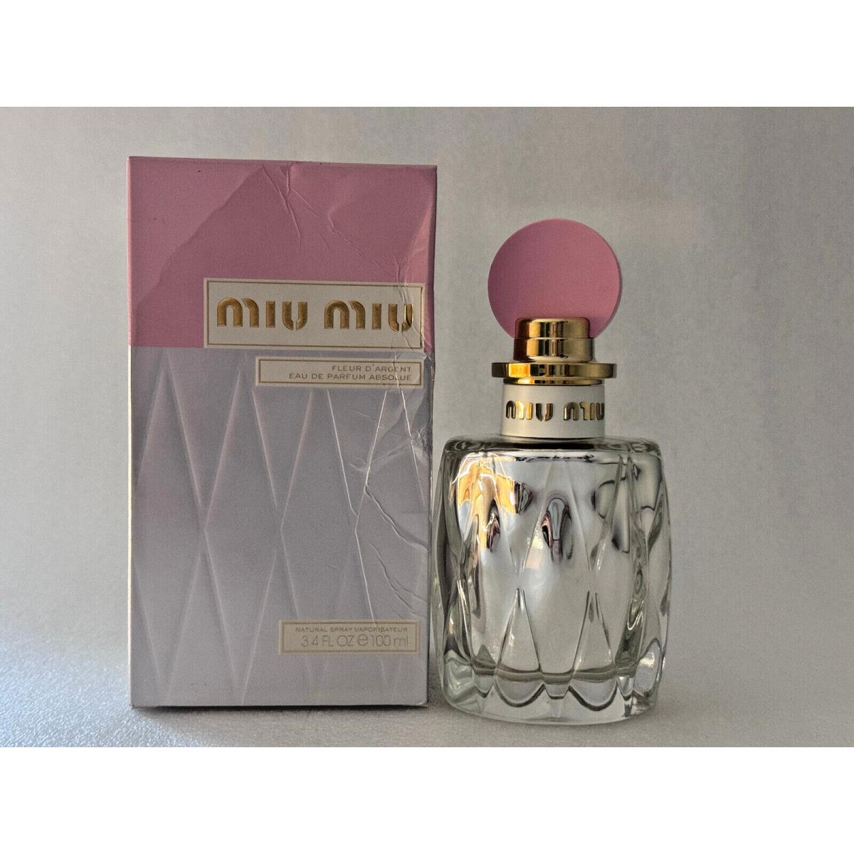 Miu Miu Fleur D`argent 3.4 oz Eau De Parfum Absolue Spray