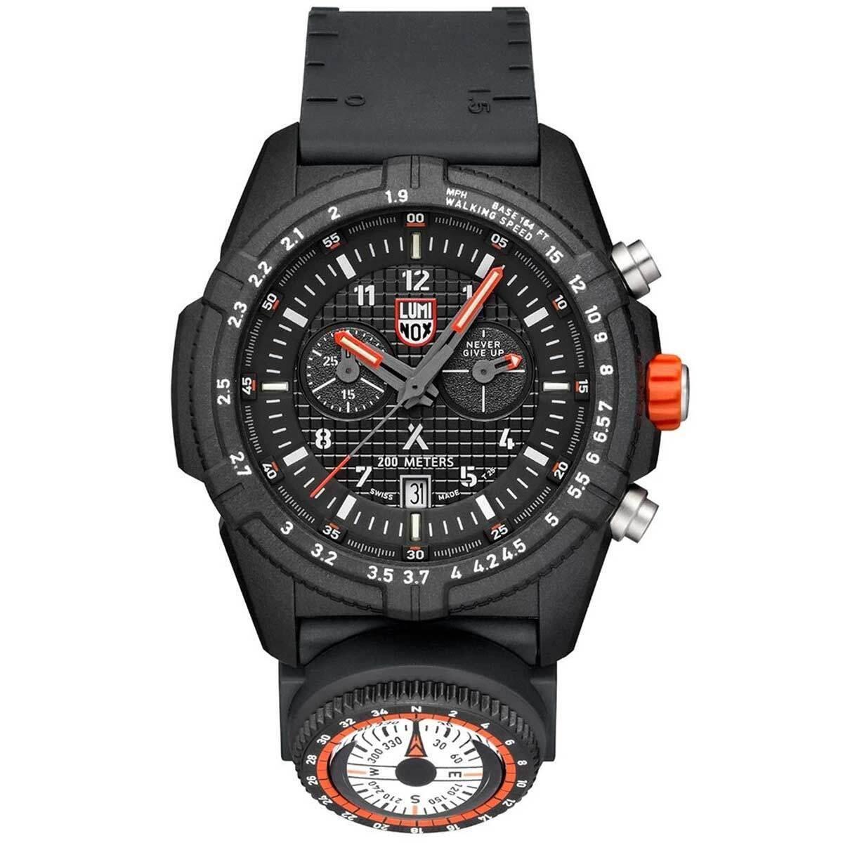 Luminox Bear Grylls Men`s Watch Quartz Chronograph Black Dial Strap 3782.MI