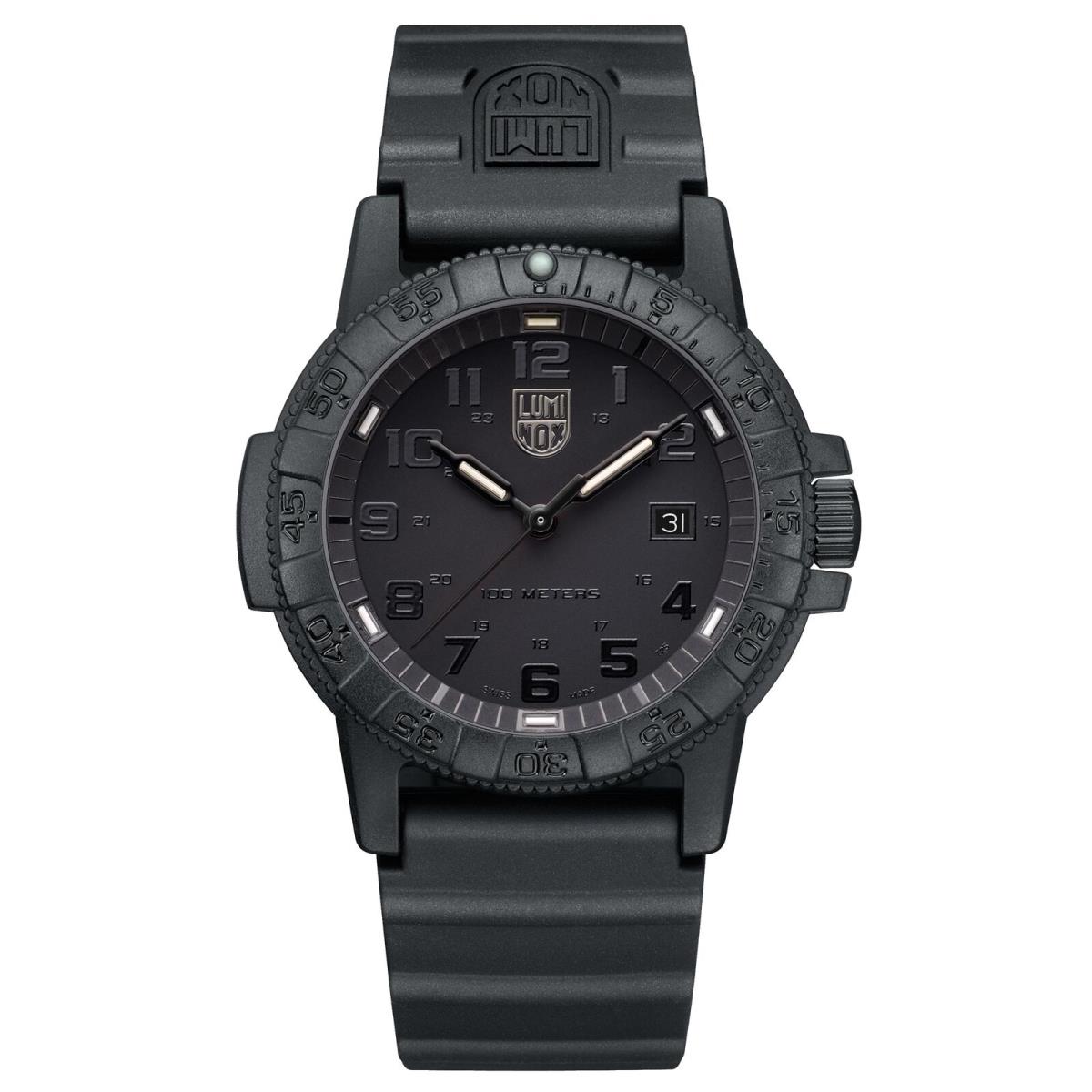 Luminox XS.0321.BO.L Men`s Leatherback Sea Turtle Analog Quartz Watch Black