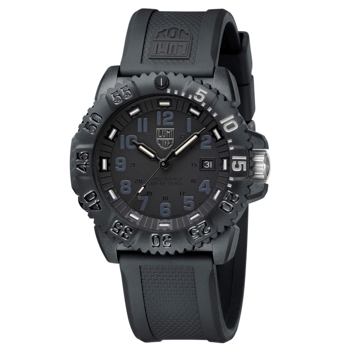 Luminox Men`s Watch Navy Seal Foundation Colormark Black Dial Strap 3051.GO.NSF