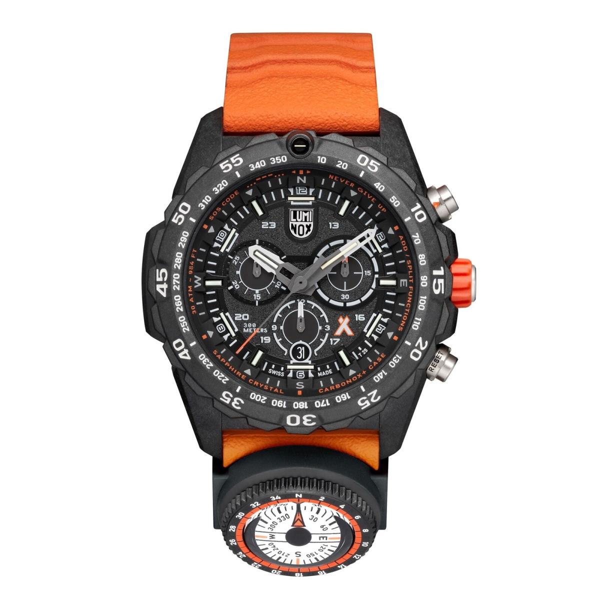 Luminox XB.3749 Men`s Bear Grylls Survival Military Watch Orange/black 45mm