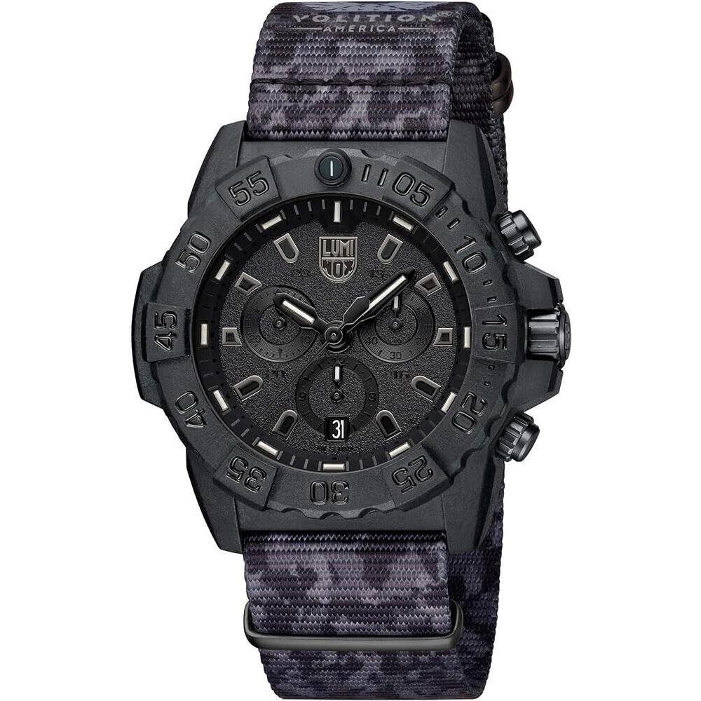 Luminox Men`s 45mm Volition Navy Seal Black/gray Camouflage Watch XS.3581.BO.VOL