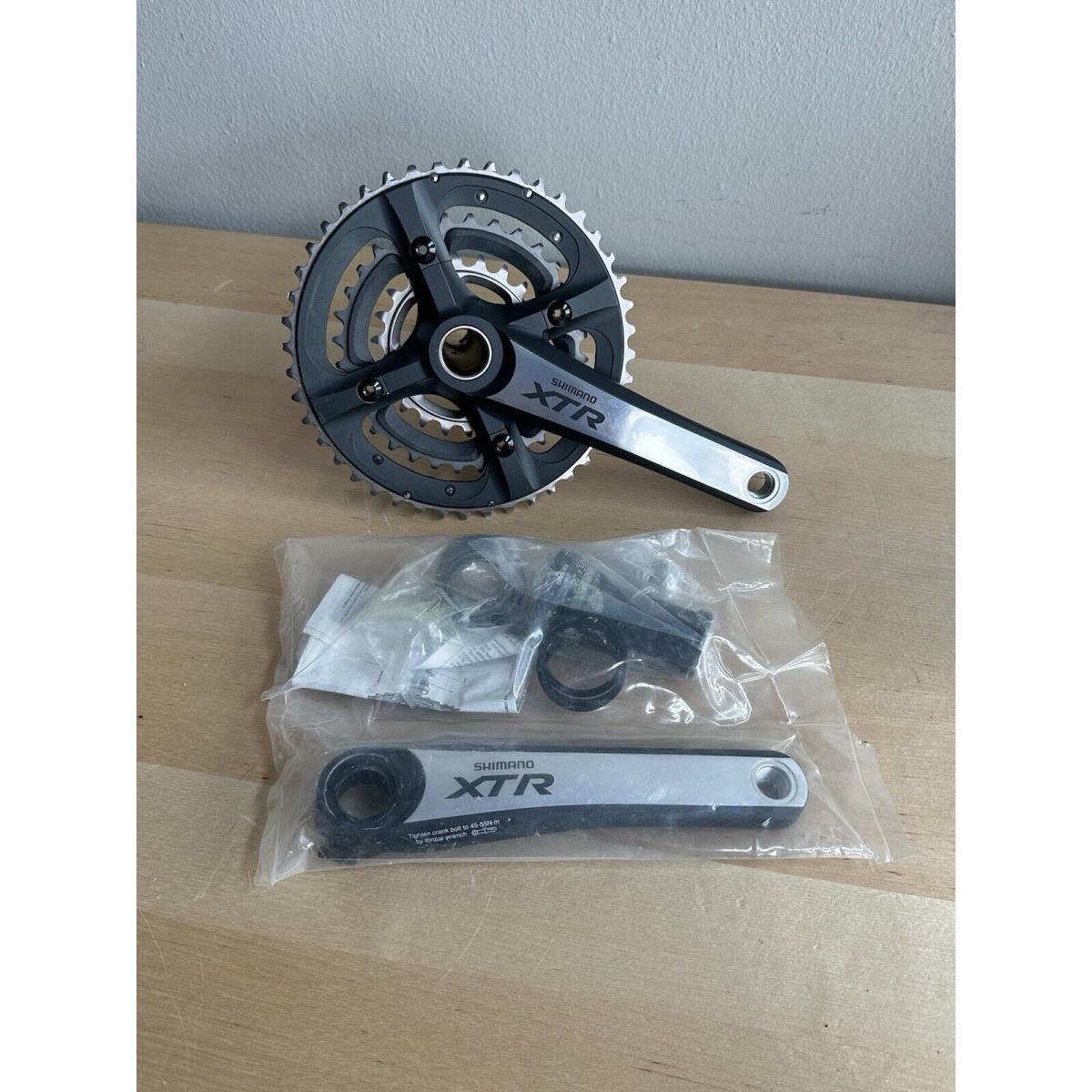 Nos Shimano Xtr FC-M970 Mountain Bike Mtb Crankset 3x9 Speed 170mm 44/32/22T