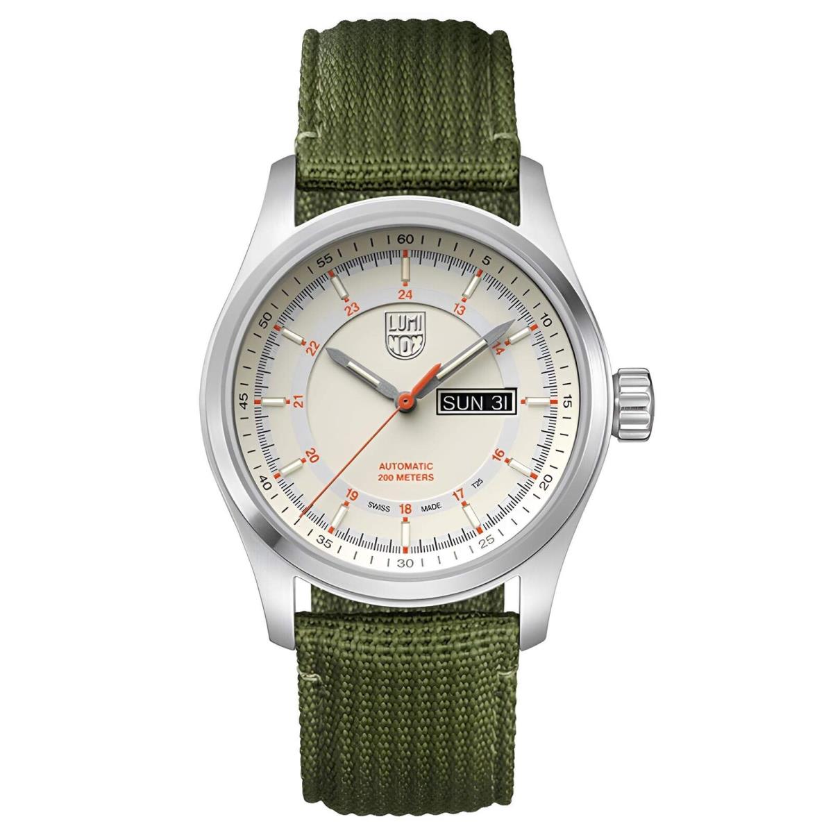 Luminox Men`s Watch Atacama Field Automatic Power Reserve Green Strap 1907.NF