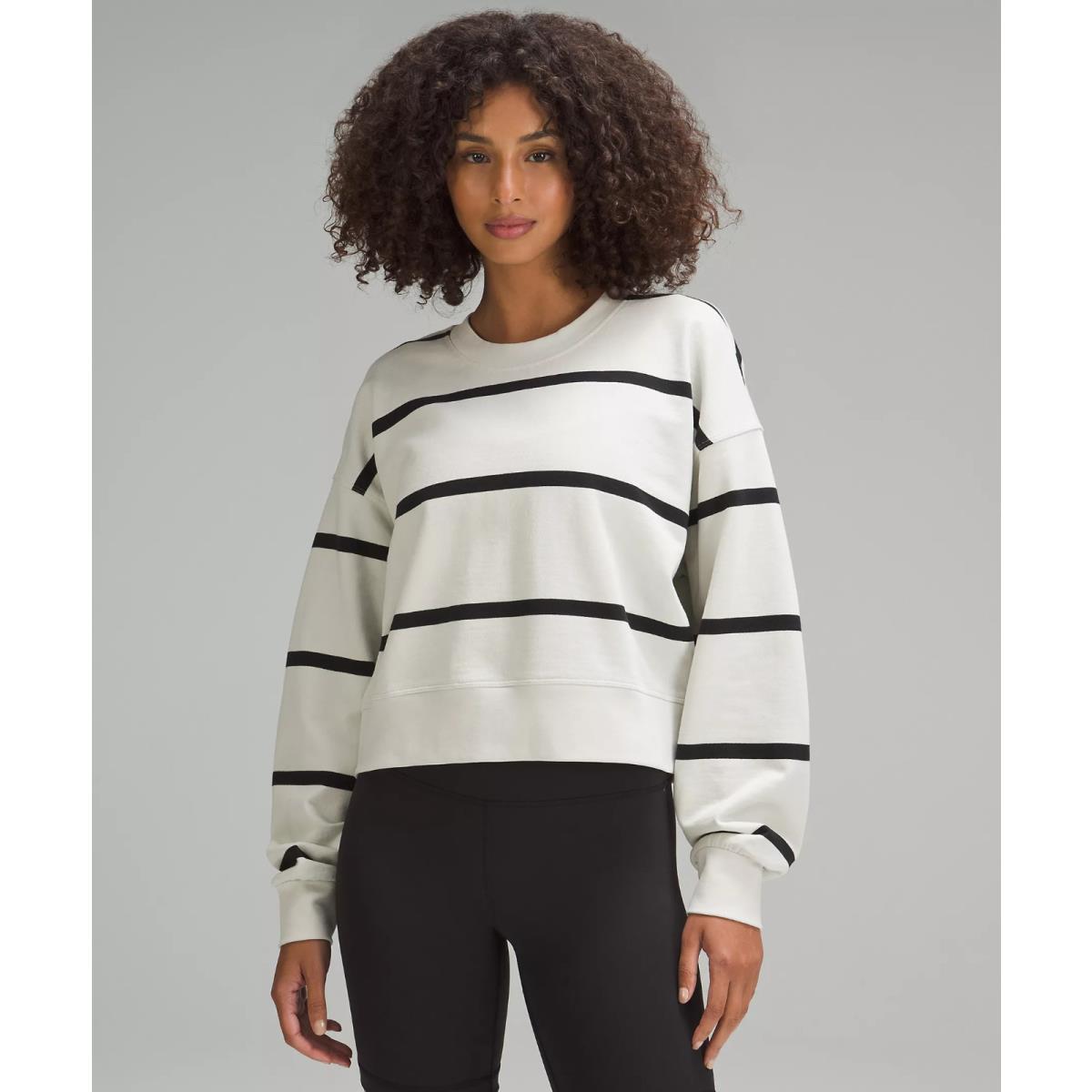 Lululemon Perfectly Oversized Cropped Crew Waist Length Sweater