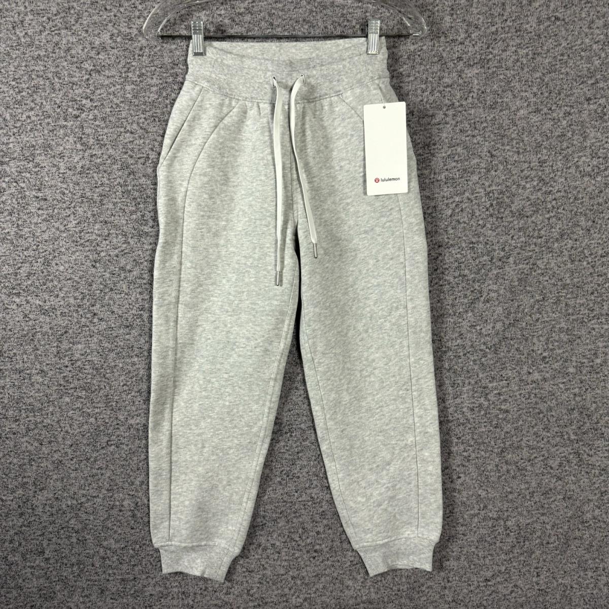 Lululemon Women`s Size 0 Gray Scuba High Rise Jogger Crop Pants