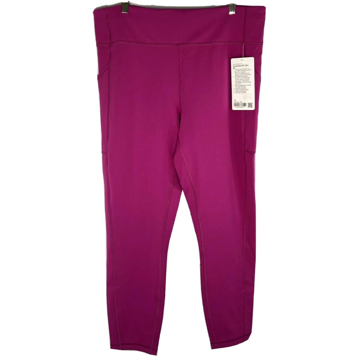 Lululemon Invigorate HR Tight 25 Size 16 Color Ripr Magenta Pink