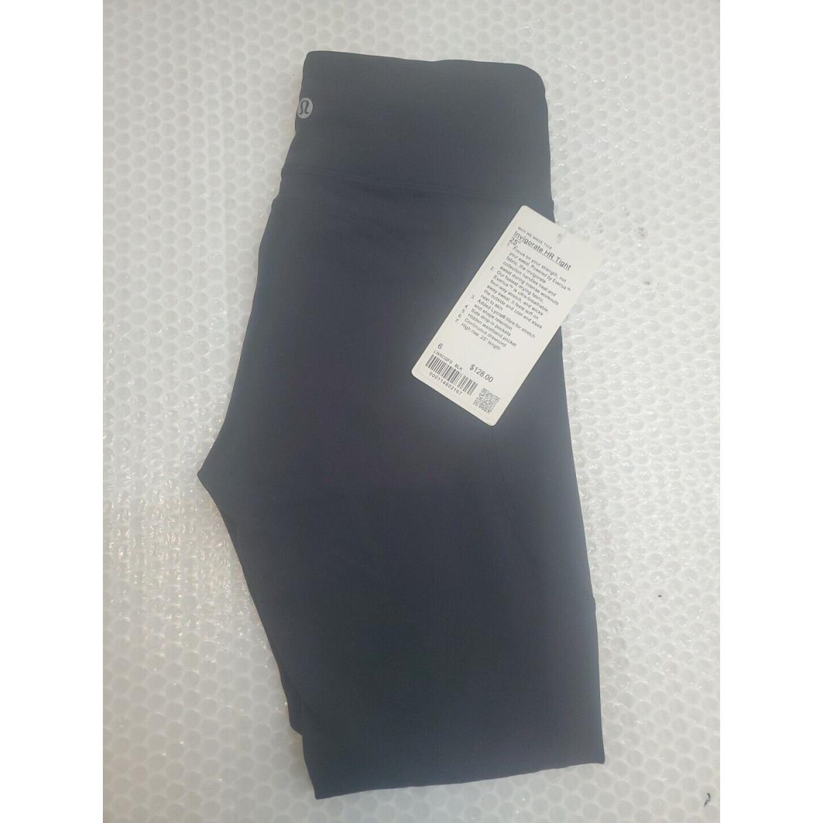 Lululemon Invigorate HR Tight 25 Inch LW5CQFS Size 6 Blk