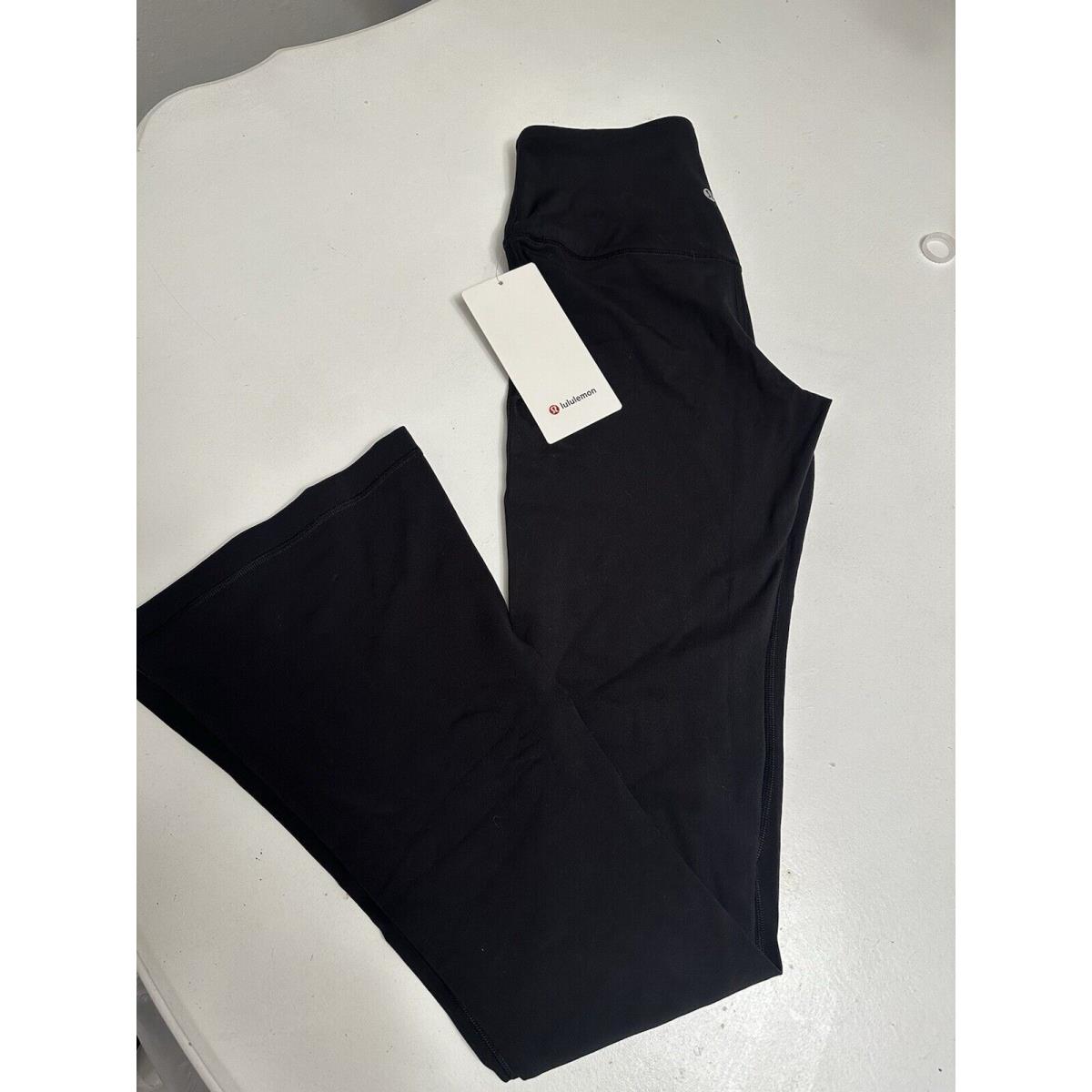 Lululemon Align High Rise Mini-flare Black Pants 32 Womens 6