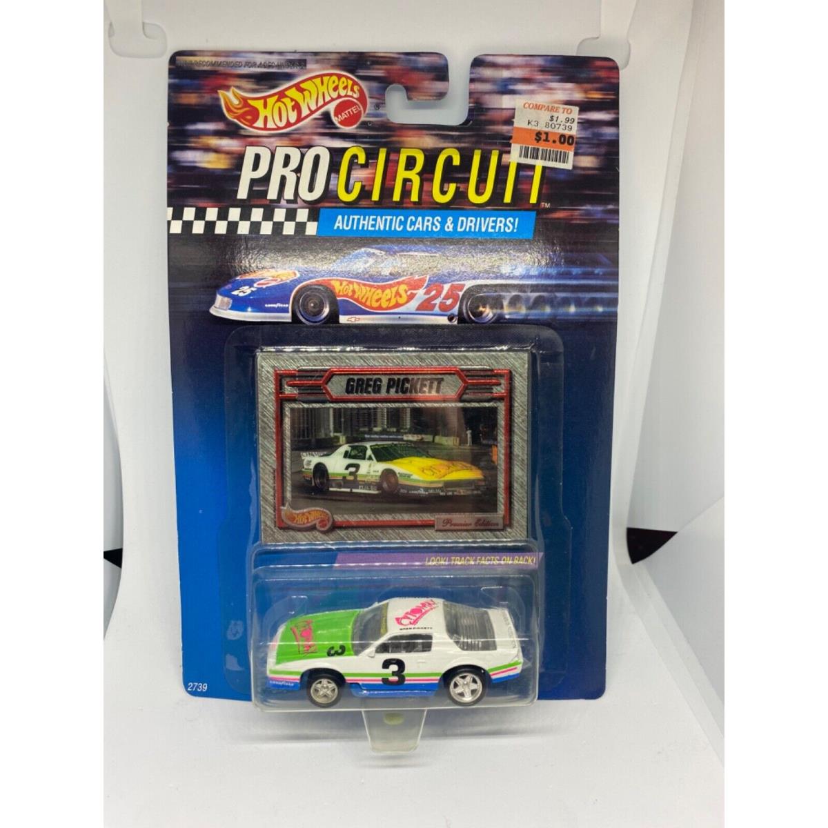 Hot Wheels Pro Circuits Nascars Indy Cars Dragster Camarodesigns to Pick From Cytomax #3 Greg Pickett Camaro