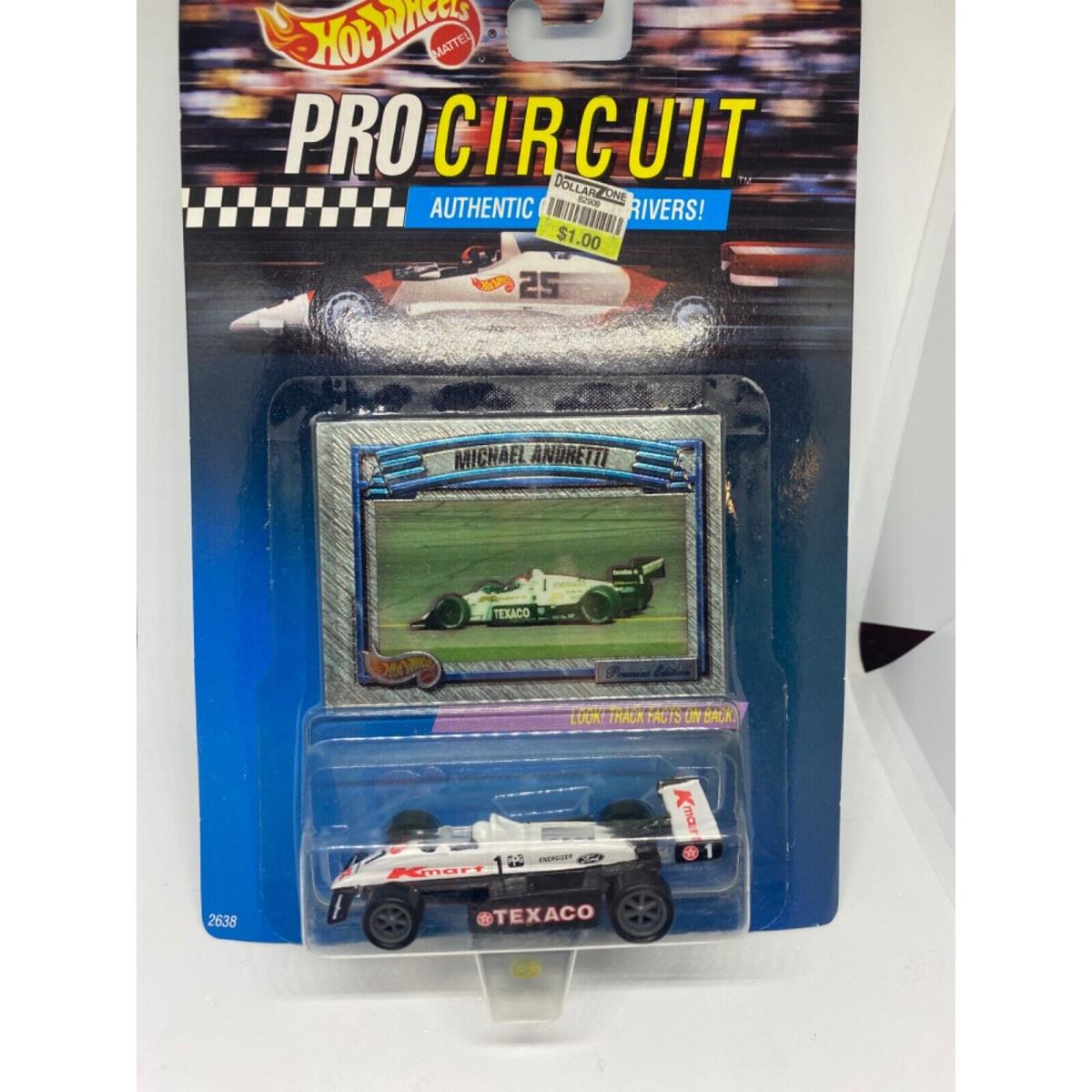 Hot Wheels Pro Circuits Nascars Indy Cars Dragster Camarodesigns to Pick From Texaco/Kmart Michael Andretti Indy Car