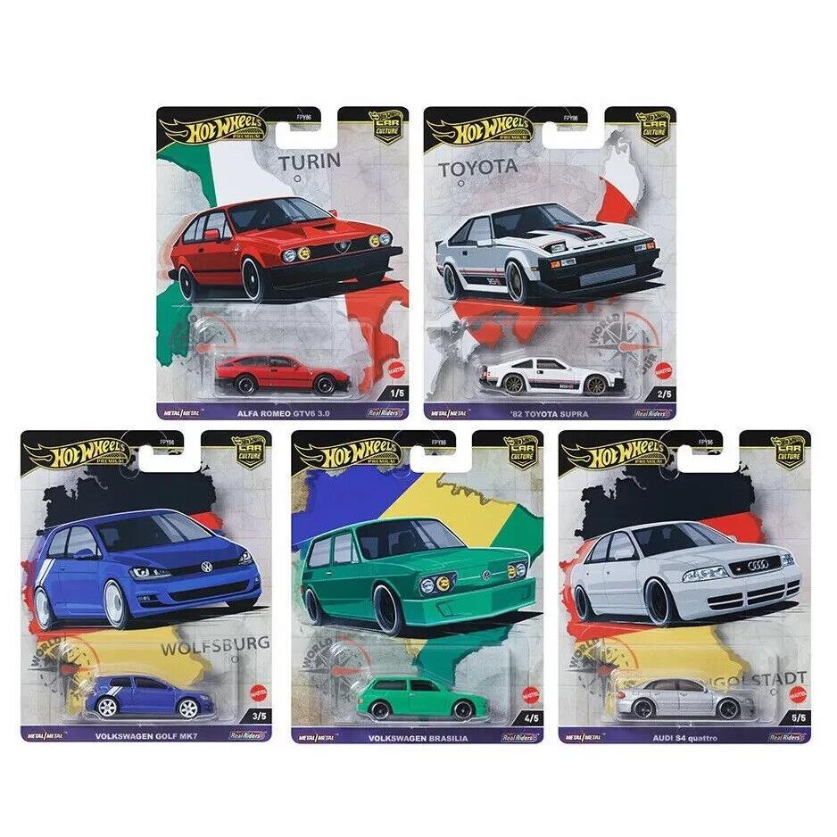 2024 Hot Wheels Premium Car Culture World Tour Set of 5 1:64 Cars FPY86-961A