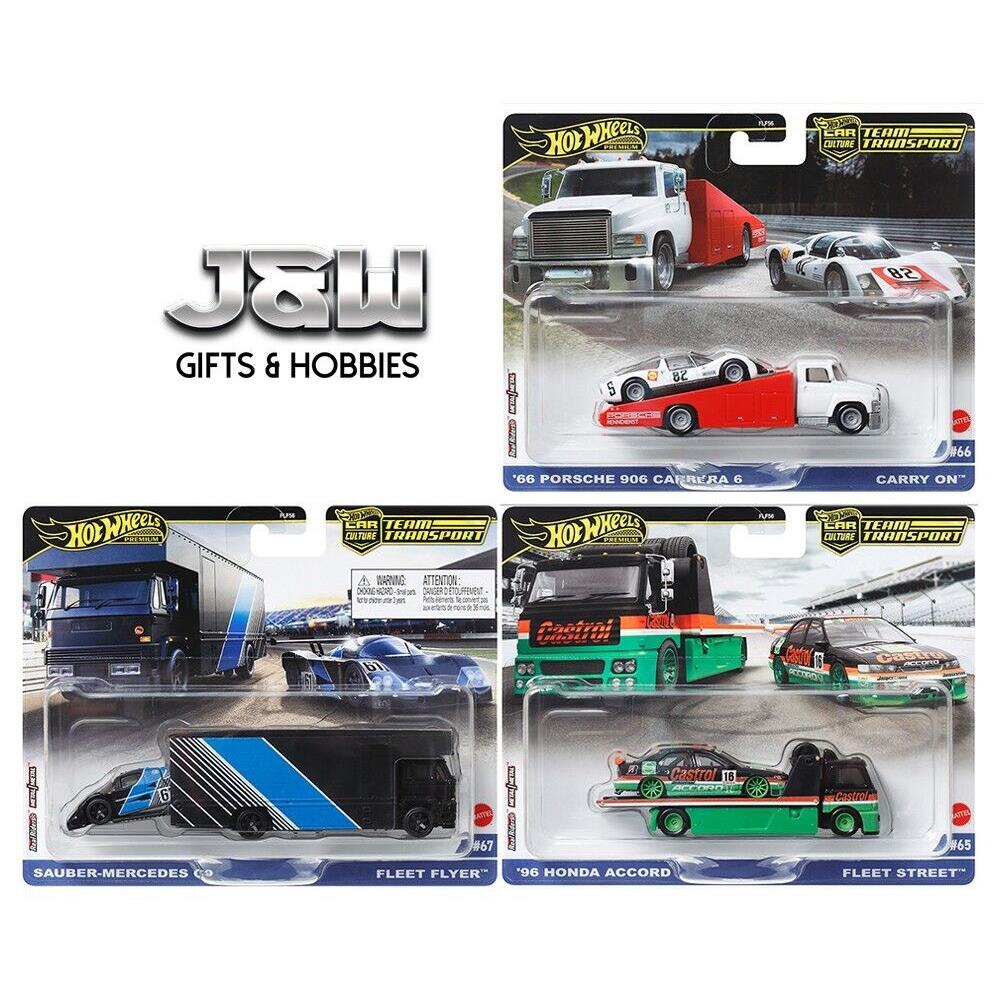 Hot Wheels Team Transport 2024 B Case Set of 3 FLF56-957B 1/64