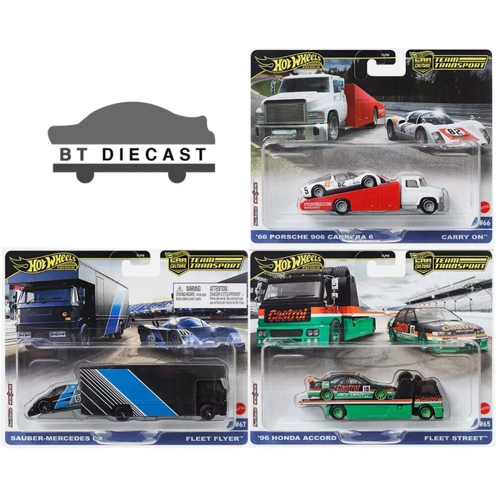 Hotwheels Team Transport 2024 B 1/64 906 Carrera Honda Accord Sauber FLF56-957 B