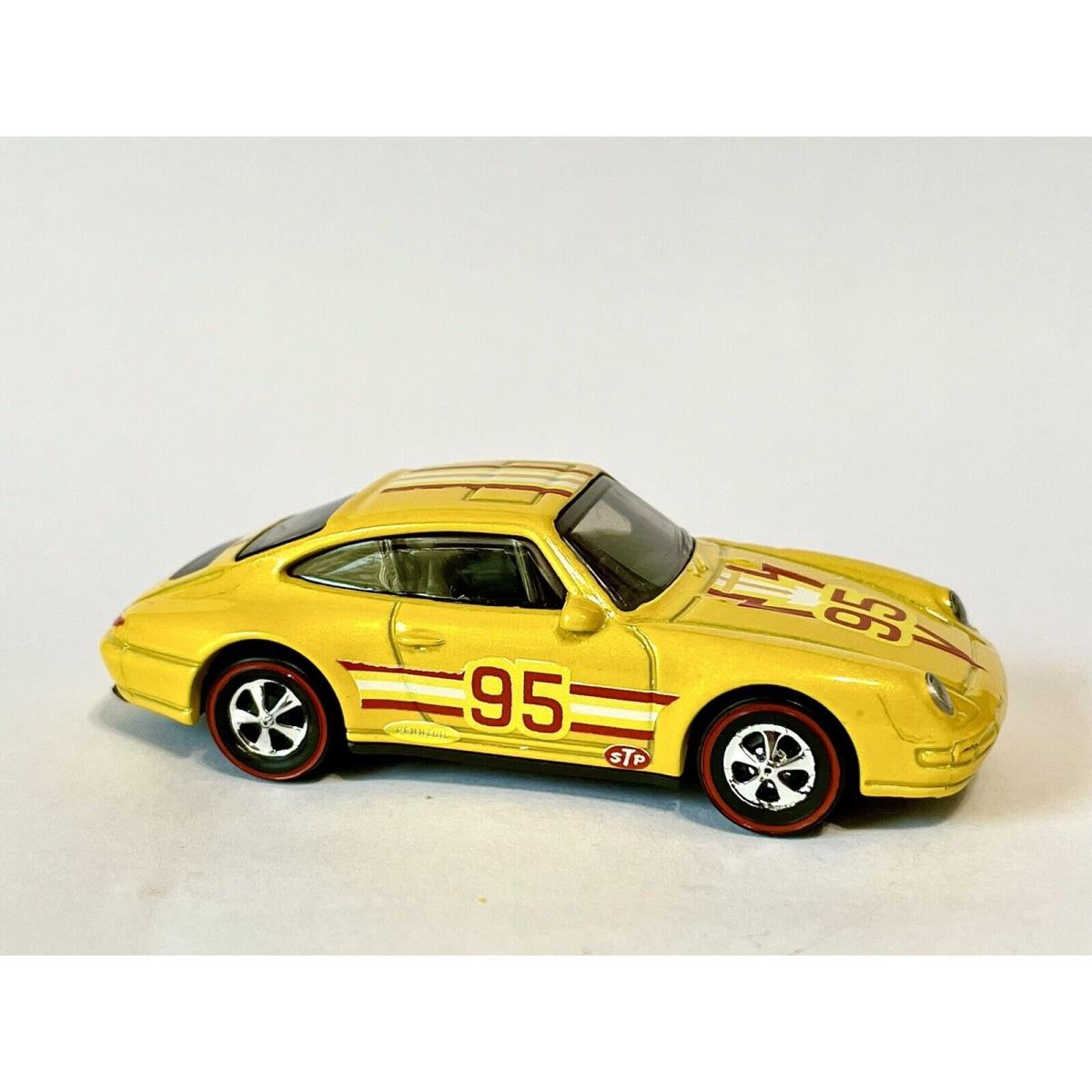 Custom Made Redline Hot Wheels Porsche `96 Porsche Carrera Yellow Retro Style