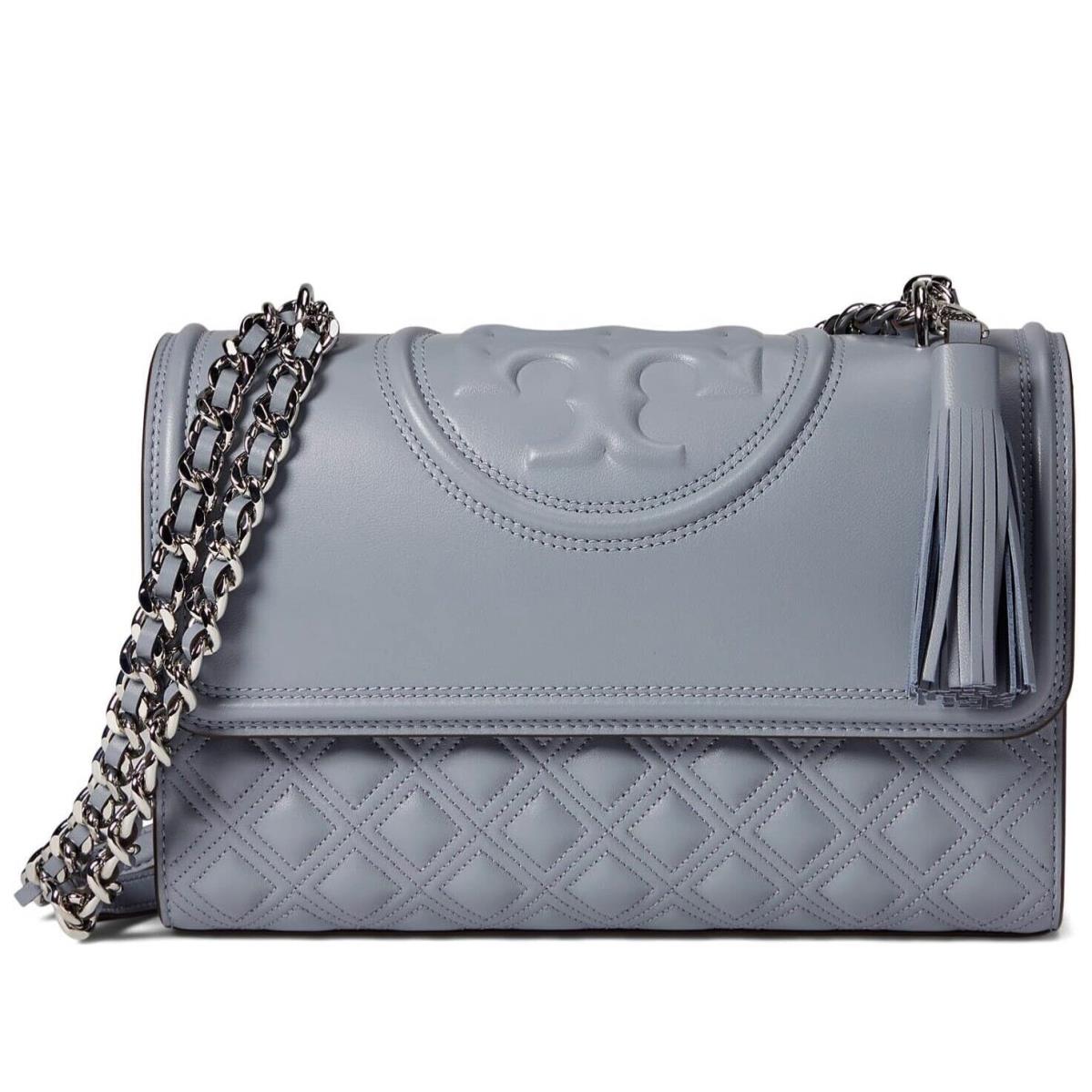 Tory Burch Fleming Convertible Shoulder Bag IN Cloud Blue