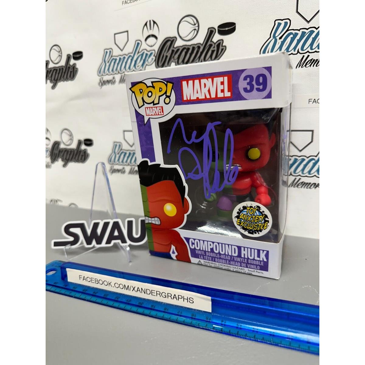 Mark Ruffalo Compound Hulk 39 Marvel Signed Autographed Funko Pop-swau Coa