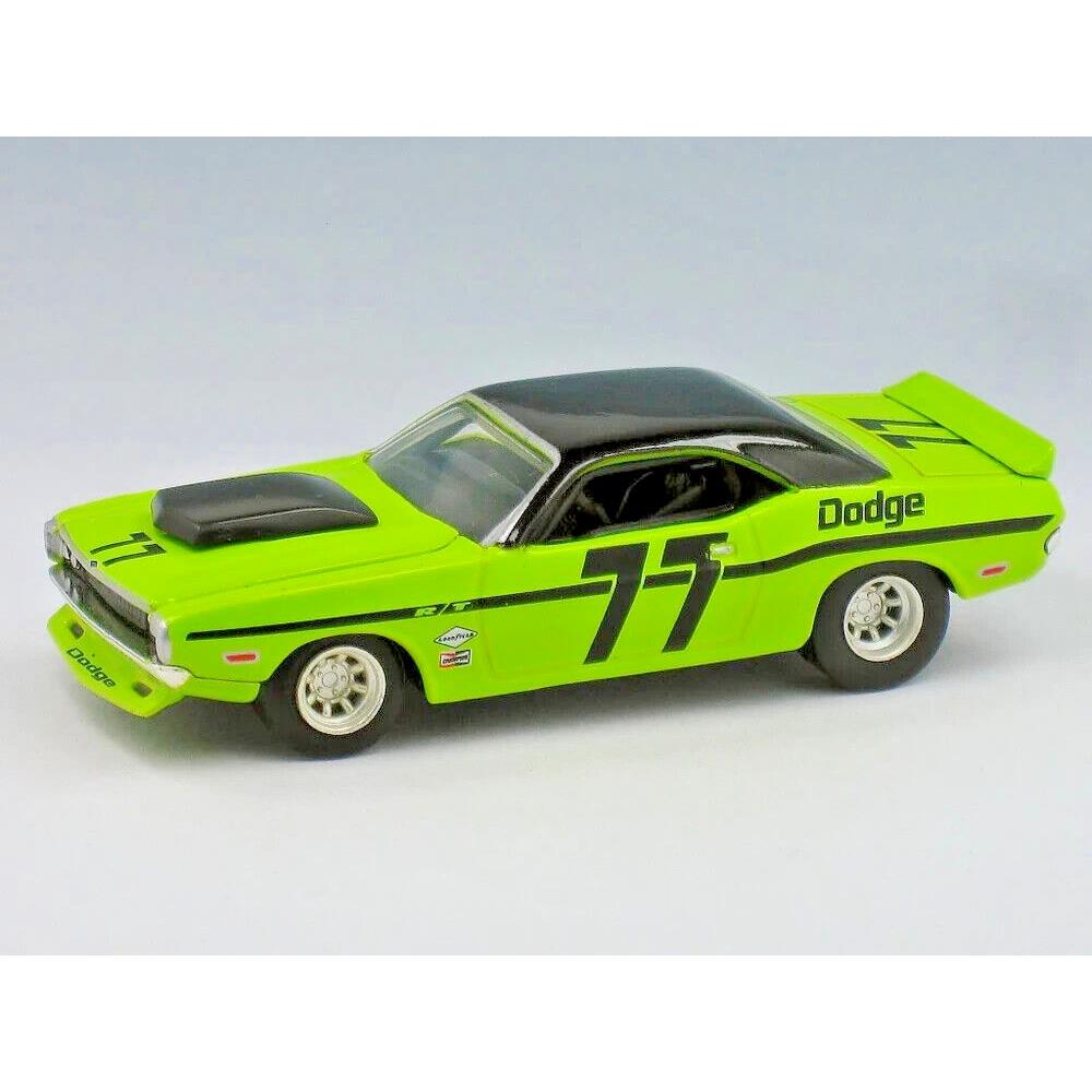 Hot Wheels `70 Dodge Challenger R/t Trans AM Rare Retired From 2002 Green