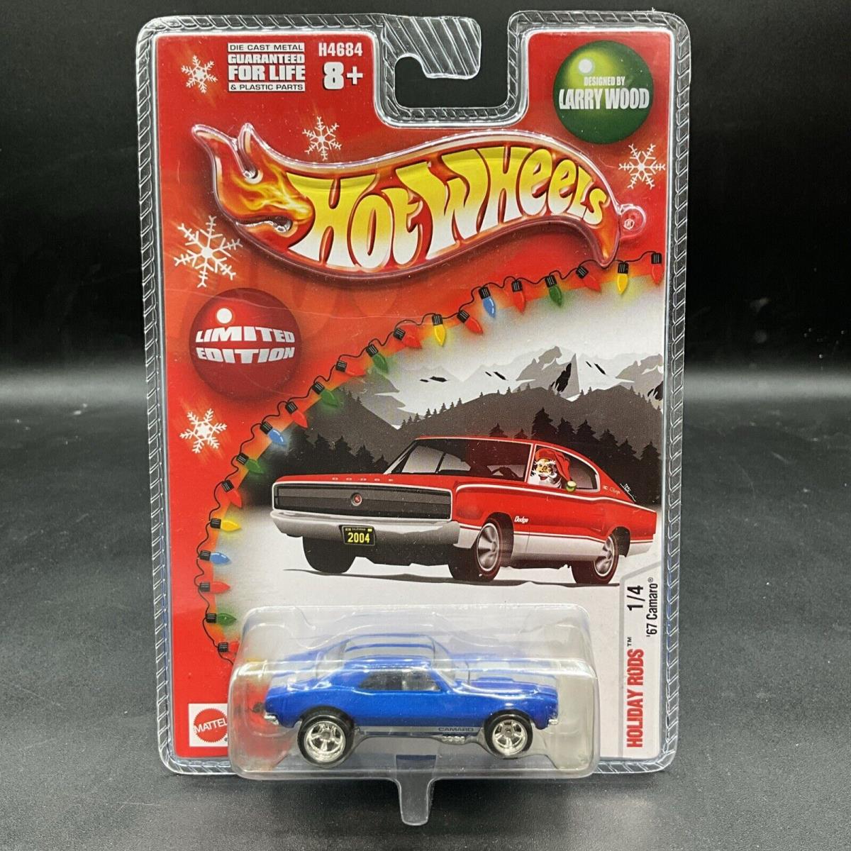 2004 Hot Wheels Blue 67 Camaro Larry Woods Holiday Rods