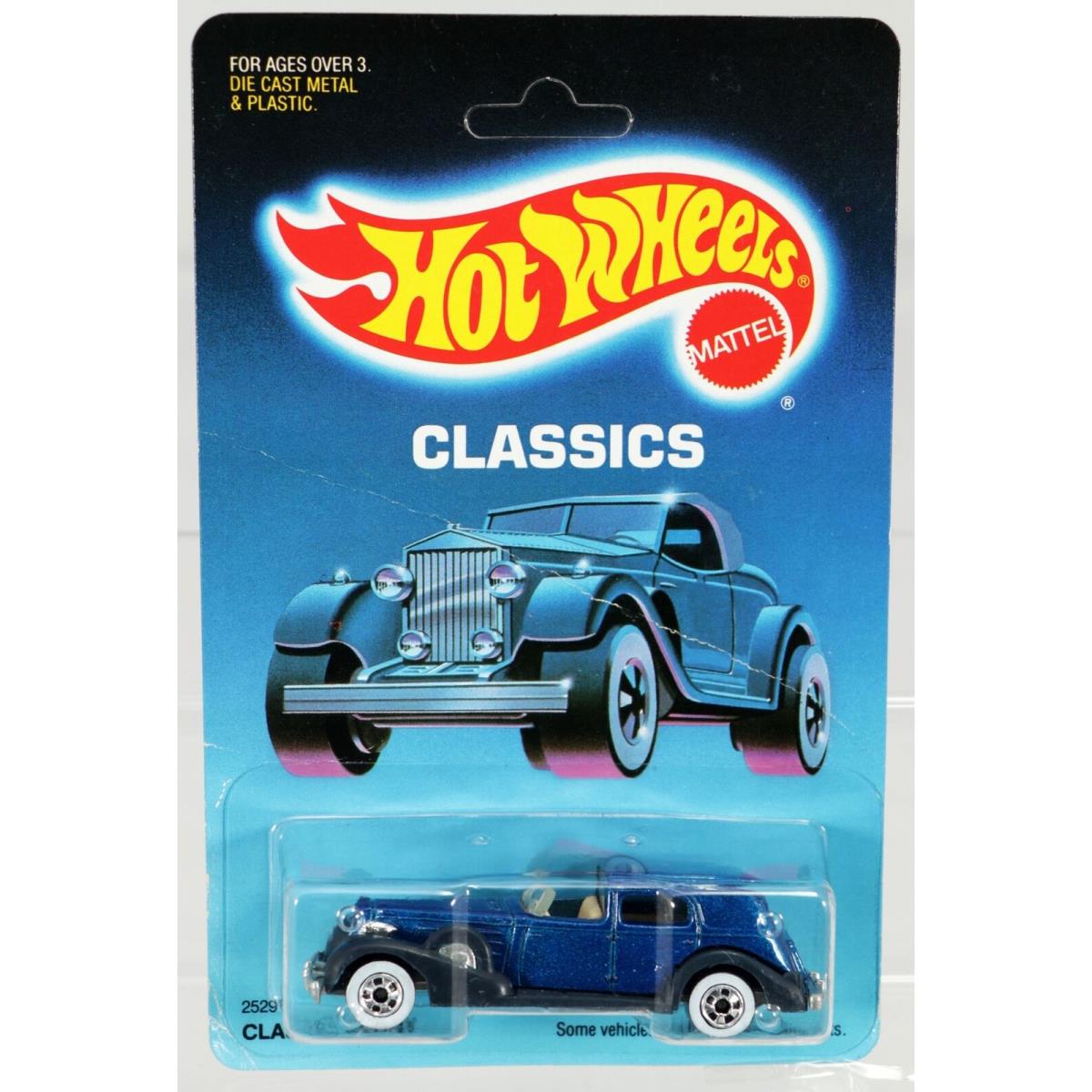 Hot Wheels 1935 Classic Caddy Classics Series 2529 Nrfp 1987 Blue 1:64