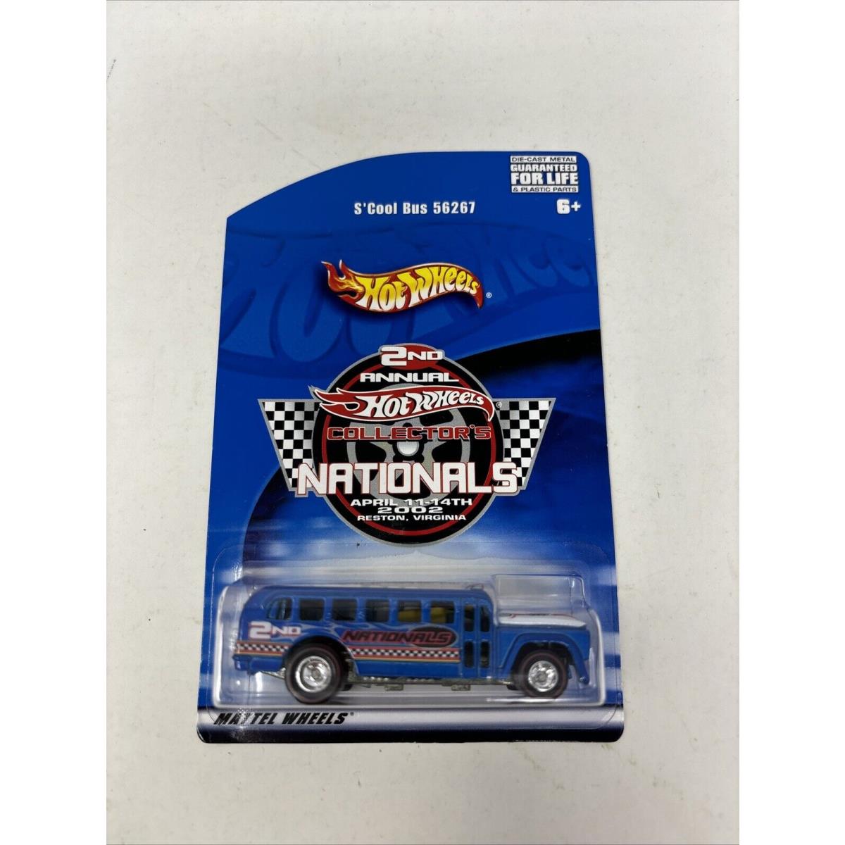 Hot Wheels 2nd Annual Collectors Nationals S`cool Bus 2002 Rlc Car