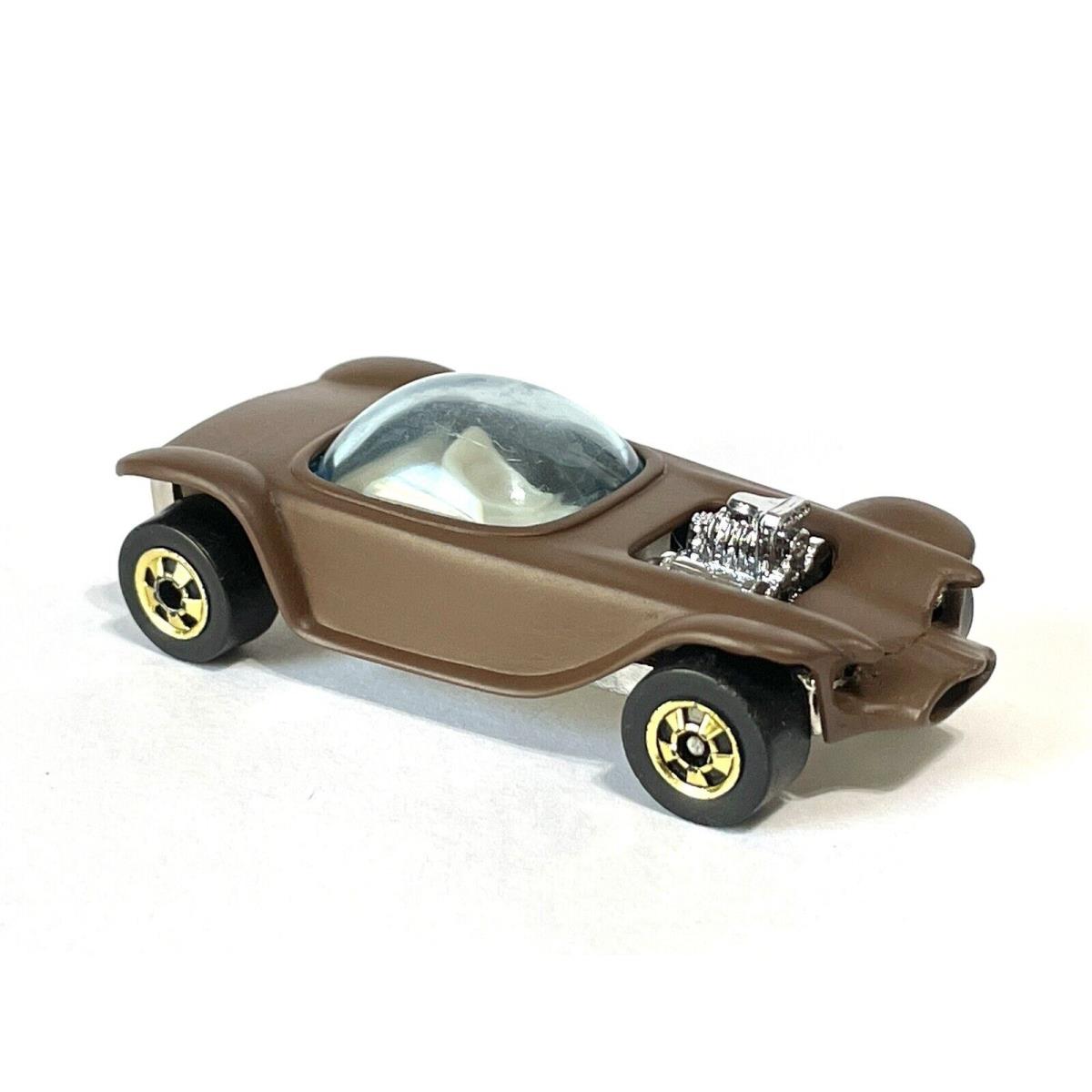 Custom Made - Chocolate 1993 Hot Wheels Beatnik Bandit - Gold Wheels