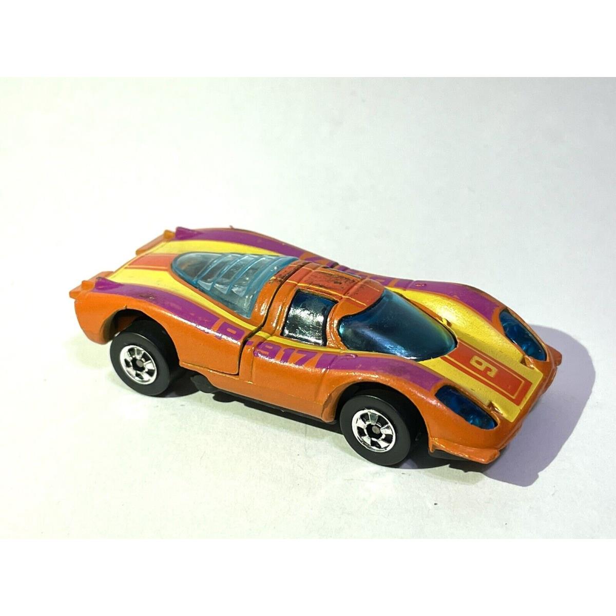 1977 Hot Wheels Flying Colors Porsche P-917 Orange Nice