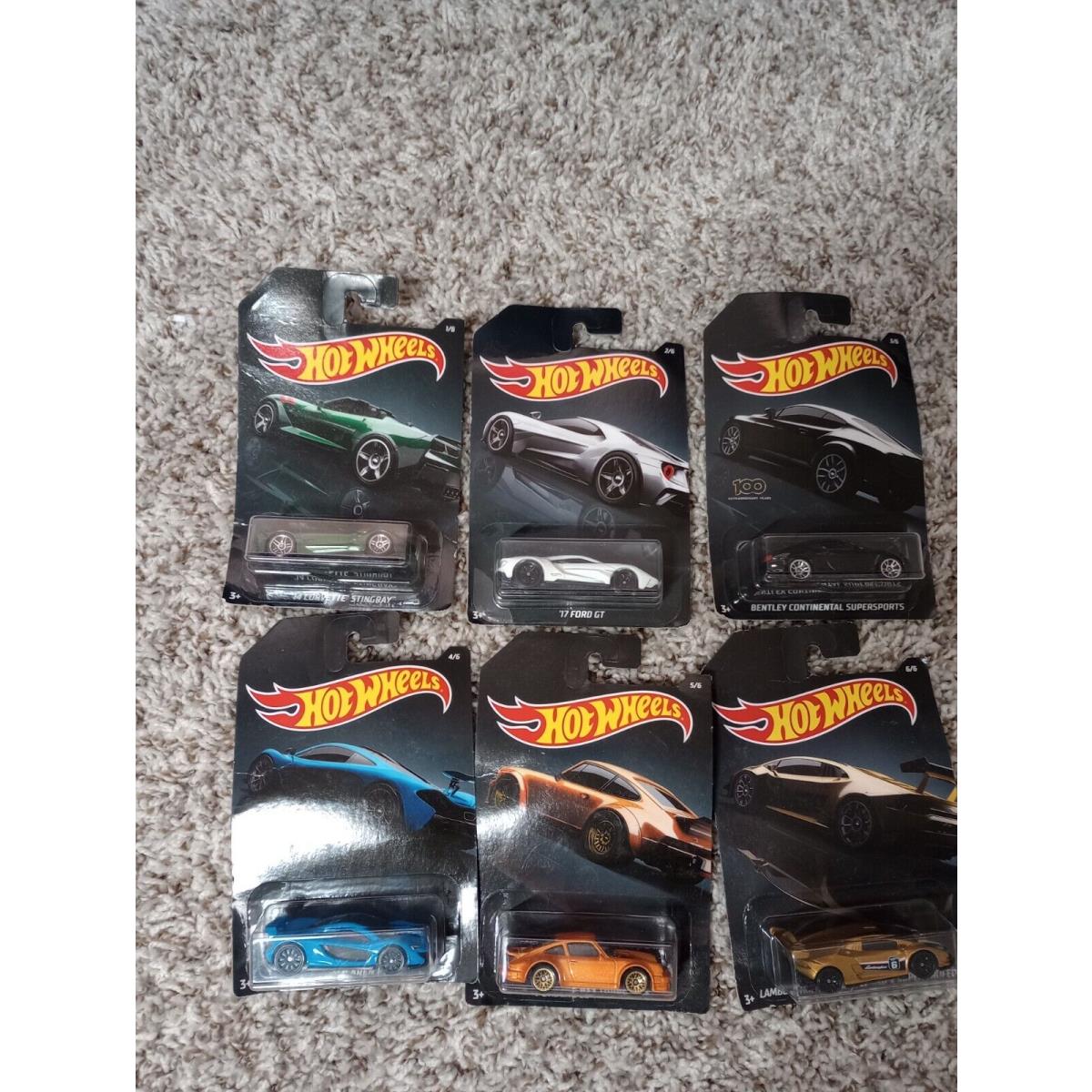 Hot Wheels 2018 100 Extraordinary Years Exotics Supercars Series Complete Set