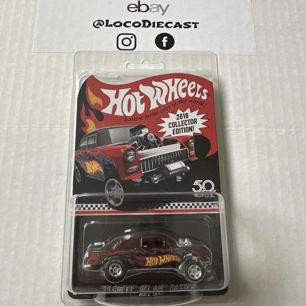 Hot Wheels 2018 Collector Edition Rlc `55 Chevy Bel Air Gasser