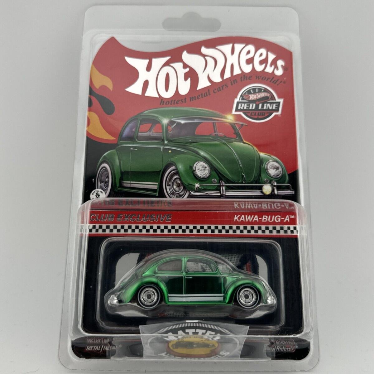 Hot Wheels Rlc Exclusive Kawa-bug-a Membership Car + Pin Patch VW Beetle